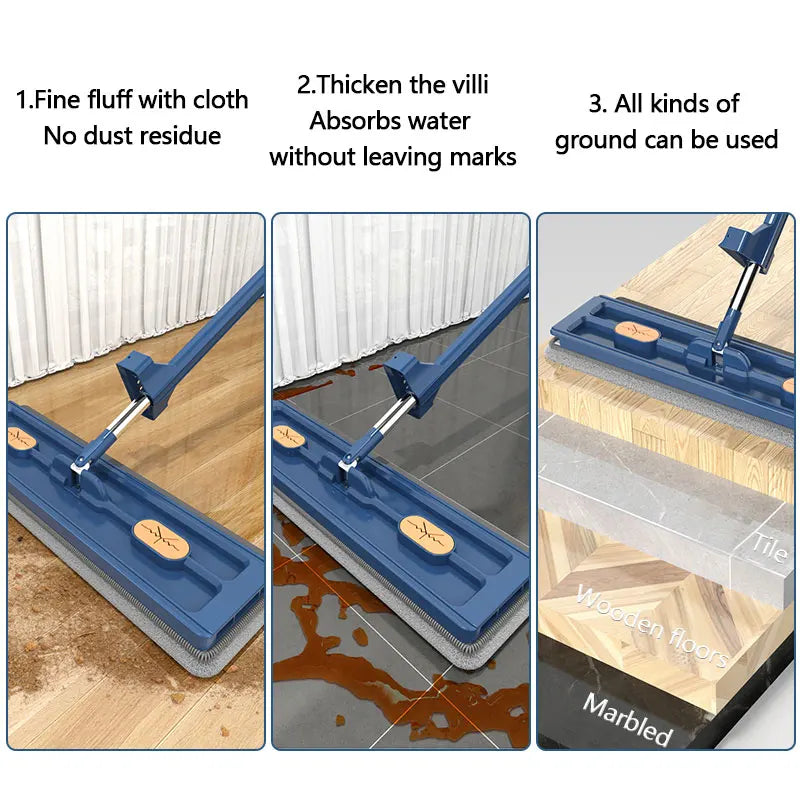 Self-contained Slide Microfiber Floor Mop