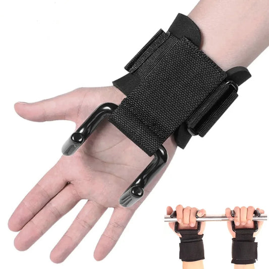 PowerFlex LiftPro - Adjustable Steel Hook Grips 2Pcs Set