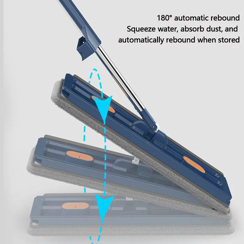 Self-contained Slide Microfiber Floor Mop