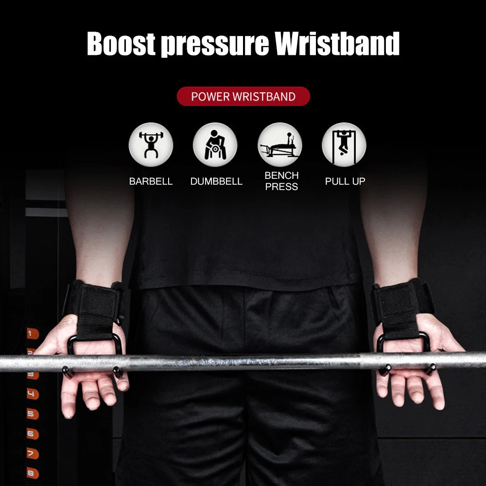PowerFlex LiftPro - Adjustable Steel Hook Grips 2Pcs Set