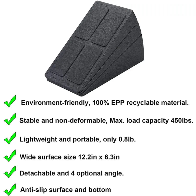 FlexEase Yoga Trio - Adjustable Bricks, Squat Wedge, and Slant Board Set