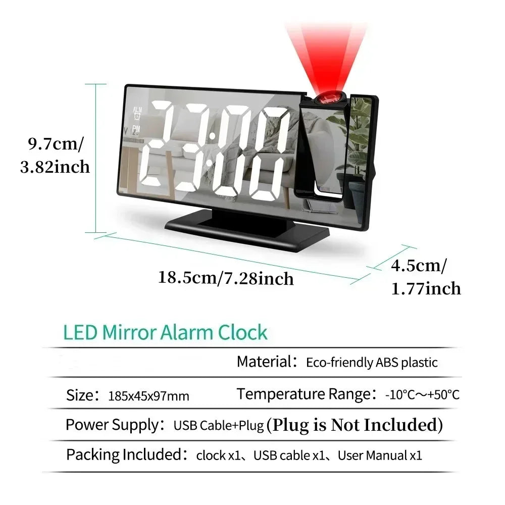 ProView TimeCraft 180° Projections Clock