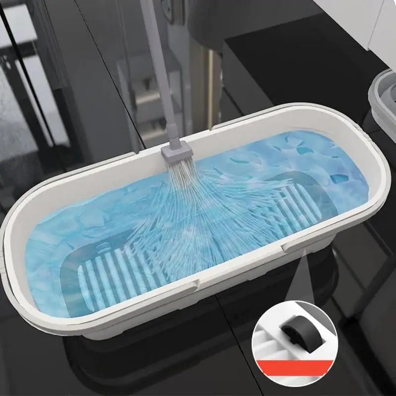 Collapsible Mop Bucket Portable Washing Basin Foldable Multi-Purpose Space Saving Large Capacity Cleaning Bucket