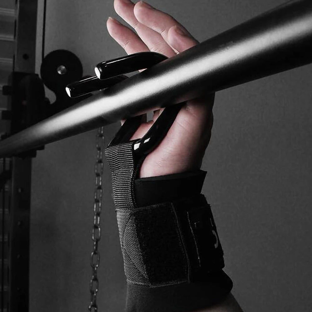 PowerFlex LiftPro - Adjustable Steel Hook Grips 2Pcs Set