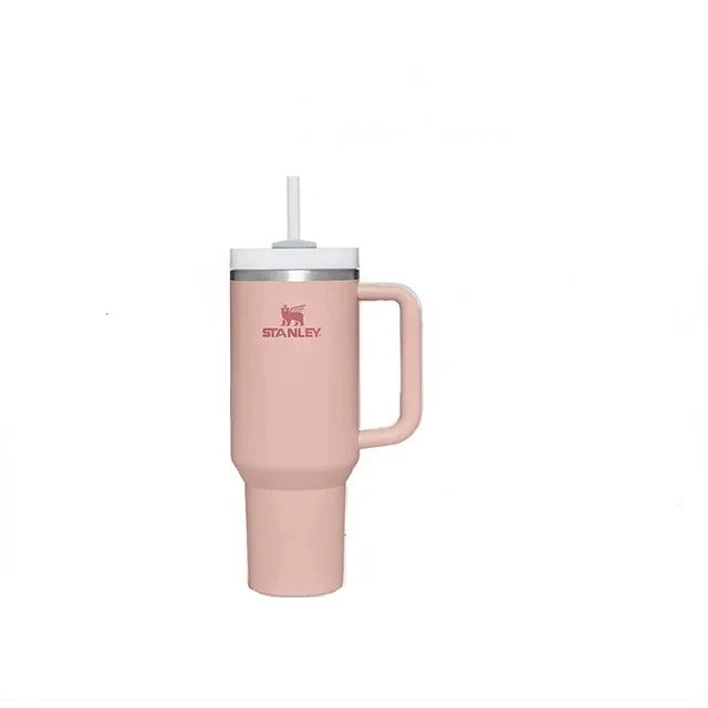 Stanley Tumbler with Handle Straw Lid Stainless Steel 30oz/40oz Vacuum Insulated Car Mug Double Wall Thermal Travel Cup
