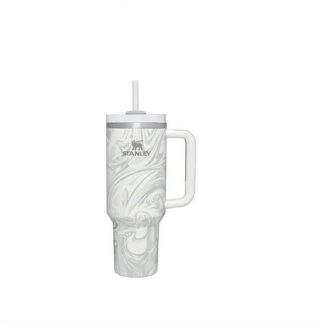 Stanley Tumbler with Handle Straw Lid Stainless Steel 30oz/40oz Vacuum Insulated Car Mug Double Wall Thermal Travel Cup