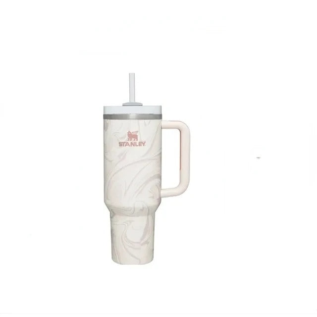 Stanley Tumbler with Handle Straw Lid Stainless Steel 30oz/40oz Vacuum Insulated Car Mug Double Wall Thermal Travel Cup