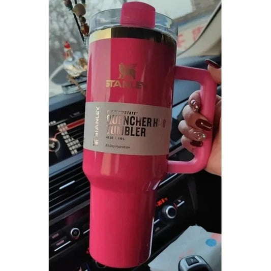 Stanley Tumbler with Handle Straw Lid Stainless Steel 30oz/40oz Vacuum Insulated Car Mug Double Wall Thermal Travel Cup